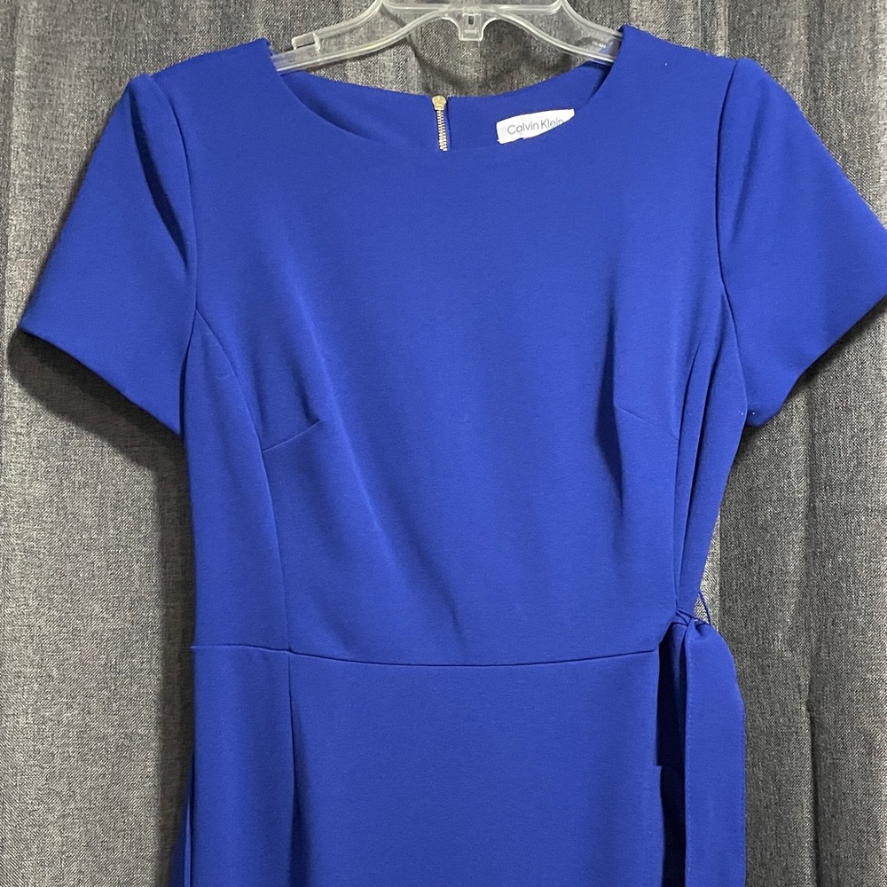 Calvin Klein Royal Blue Asymmetrical Dress - Picture 5 of 8